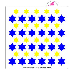 Bright Stars of David Stencil Set