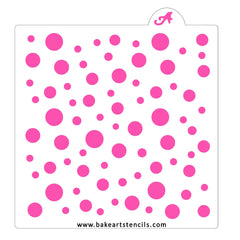 Bubble Dots Pattern Stencil