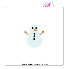 Build a Snowman Cookie Stencil
