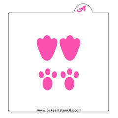 Bunny Footprints Cookie Stencil Set