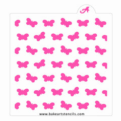 Butterflies Pattern Cookie Stencil