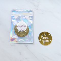 "I LOVE YOU" ACRYLIC TOPPERS