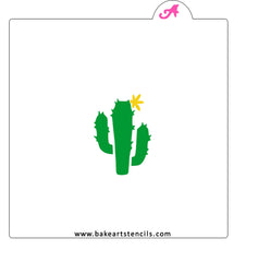 Cactus Bloom Cookie Stencil