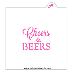 Cheers & Beers Cookie Stencil
