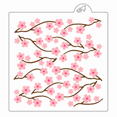 Cherry Blossoms Pattern Stencil Set