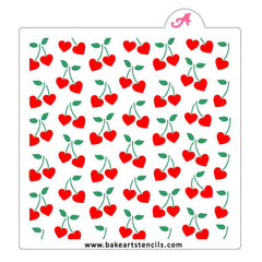 Cherry Hearts Stencil Set
