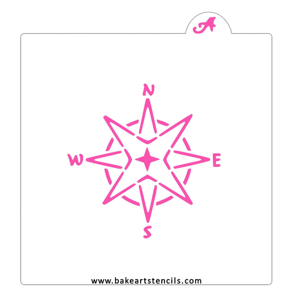 Compass Rose Cookie Stencil | Cake Craft Shoppe, LLC