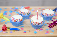 Confetti Birthday Cupcakes Activity Kit + Candles and Liners