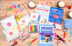 Confetti Birthday Cupcakes Activity Kit + Candles and Liners