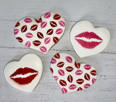 Couple of Kisses Cookie Stencil Set