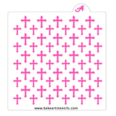 Crosses Pattern Cookie Stencil