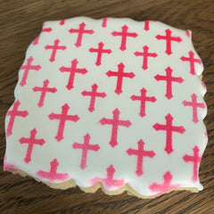 Crosses Pattern Cookie Stencil