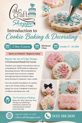 Introduction to Sugar Cookie Class - October 17th & 18th - 10:30 to 3:30