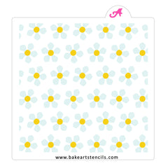 Daisy Flower Pattern Stencil Set