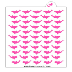 Dolphins Pattern Cookie Stencil