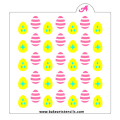 Easter Egg Pattern Stencil