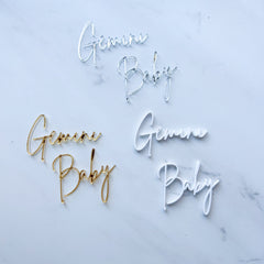 GEMINI BABY ACRYLIC CHARMS BY SAIDAS SWEETS