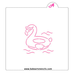 Flamingo Float PYO Cookie Stencil