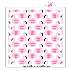 Flamingo Floatie Cookie Stencil Set