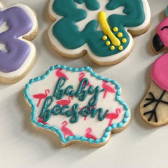 Flamingo Pattern Cookie Stencil
