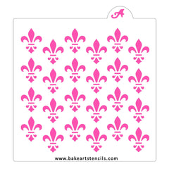 Fleur-de-lis Pattern Stencil