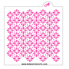 Floral Bursts Pattern Stencil