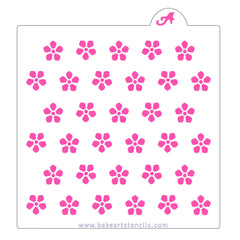 Flower Petal Pattern Stencil