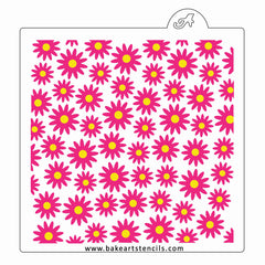 Flower Power Pattern Stencil Set