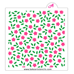 Flowering Vines Pattern Stencil Set