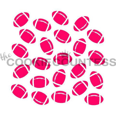 FLYING FOOTBALLS STENCIL