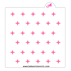 Four Point Stars Pattern Stencil