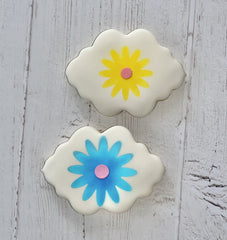 Frilly Flowers Cookie Stencil