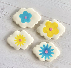 Frilly Flowers Cookie Stencil