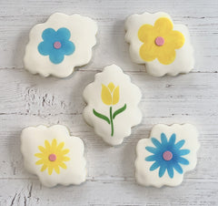 Frilly Flowers Cookie Stencil