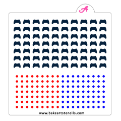 Gamer Sprinkles Stencil