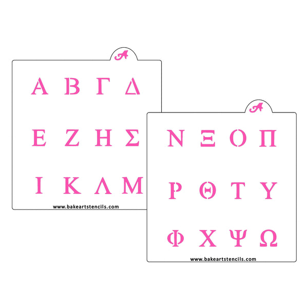 Montsho Publishers Reusable Greek Letter Stencils – 3 Inch Letters | Full 24-Letter Alphabet Kit For Crafts, Wood, Fabric & More - View #2