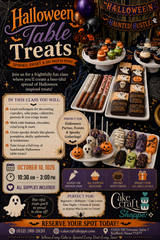 Halloween Table Treat Class - October 10, 2026 10:30 am - 3:00 pm