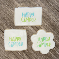 Happy Camper Cookie Stencil