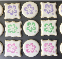 Hawaiian Flower Cookie Stencil