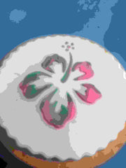 Hawaiian Flower Cookie Stencil