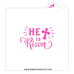 He Is Risen Cookie Stencil