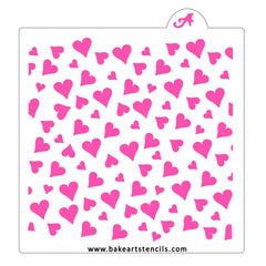 Heart Confetti Cookie Stencil