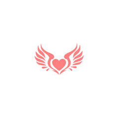 Heart Wings Stencils