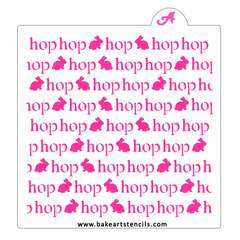 Hop Hop Hop Cookie Stencil