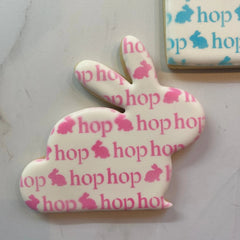 Hop Hop Hop Cookie Stencil