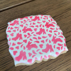 Hoppy Hearts Pattern Cookie Stencil