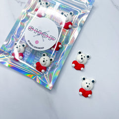 TEDDY BEAR WITH HEART EDIBLE DECORATIONS
