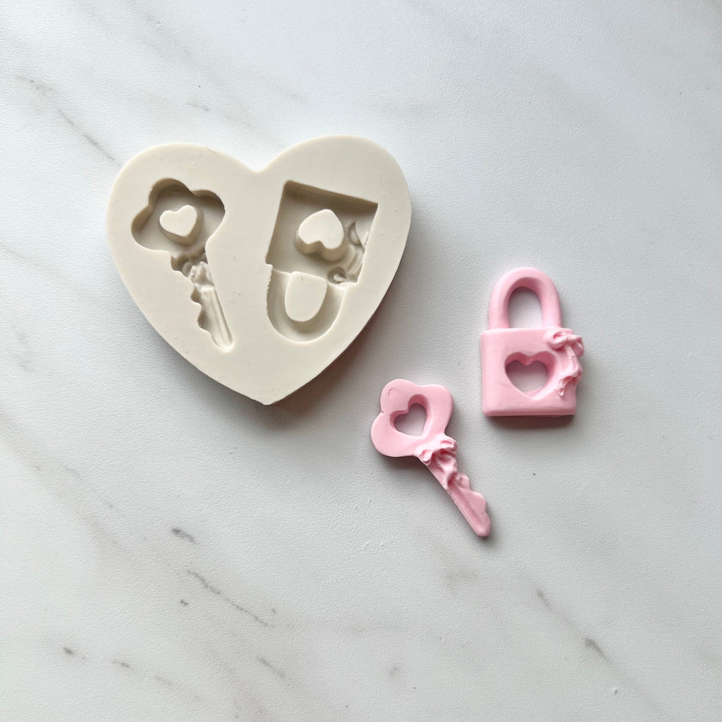 HEART LOCK & KEY MOLD | Cake Craft Shoppe, LLC