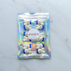 BUNNY WITH BLUE BOW EDIBLE DECORATIONS