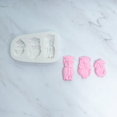 GRADUATION OWL TRIO MOLD